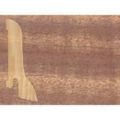 Плинтус шпонированный Африканский Махагони профиль галтель (сапожок)